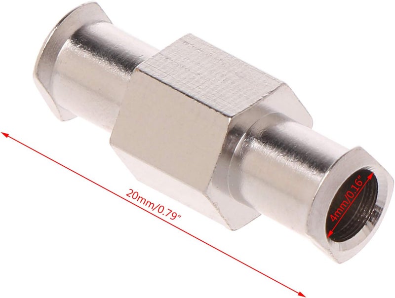 HYROOY Luer Lock Coupler Female to Female Fittings Connector with m Aperture Lock Hardware Connector Parts Anti Rust Nickel Plated Brass - Image 3